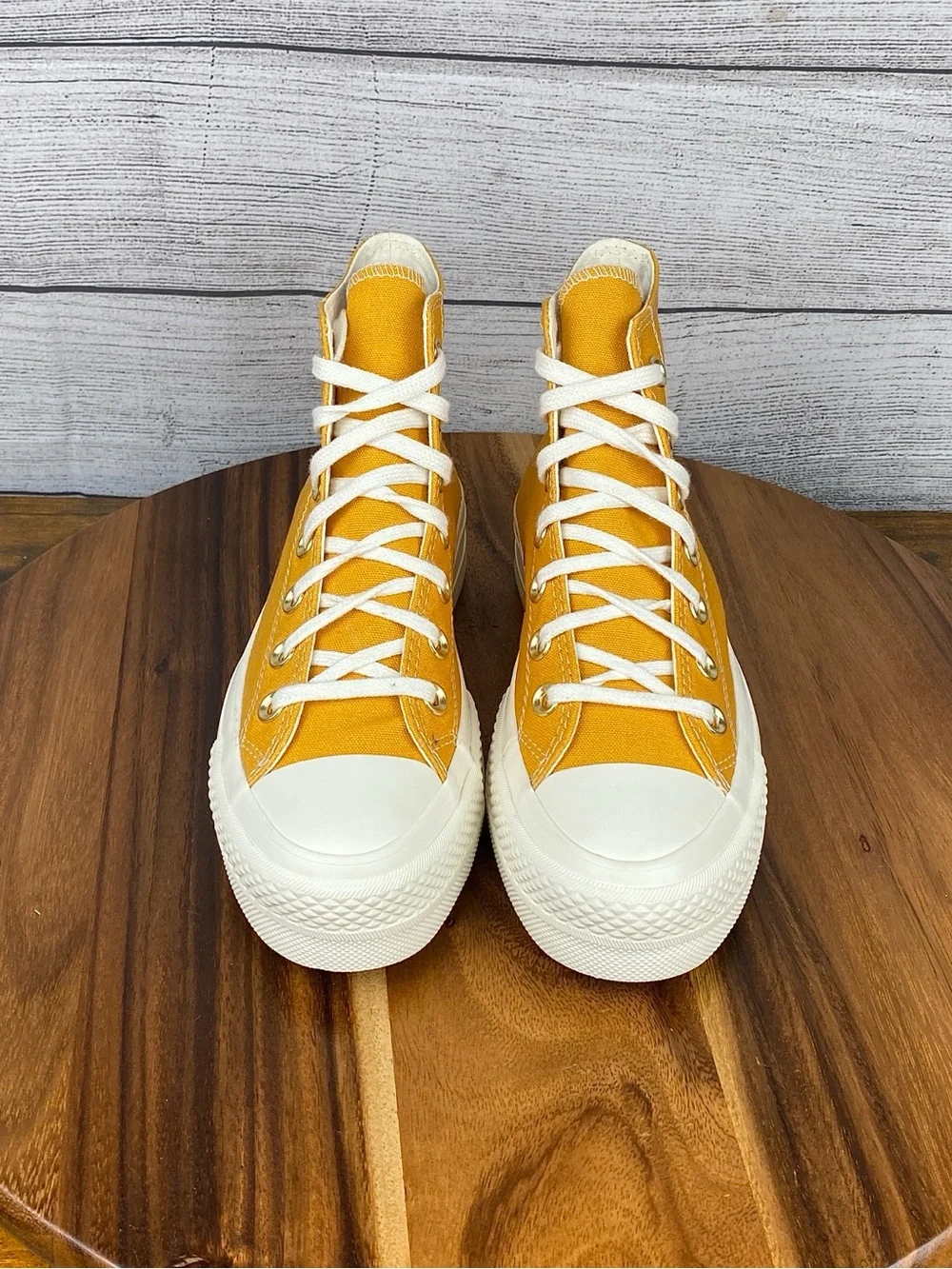 Converse Chuck Taylor All Star Platform High Sunflower Gold Shoe Womens Size 5.5